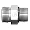 World Wide Fittings Male Flat Face O-Ring to Male O-Ring Boss Stud Straight 4314X04X04 - alternate 1